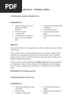 Receitas de Coxinha