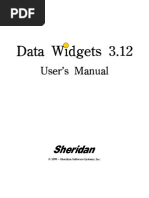Download Manual Sheridan DataWidgets by Alessandro Reale Dos Reis SN163841347 doc pdf