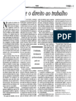 Deficientes e o Direito Ao Trabalho - 03.09.1999 - O Globo