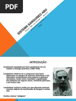 Sistemas sanguineos ABO, Rh, transfusões e eritroblastose
