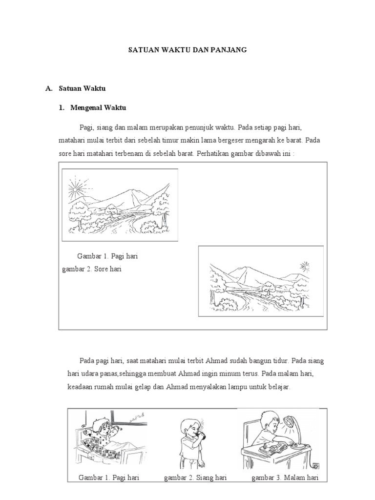  Satuan  Waktu  Dan Panjang