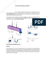 Análisis de deformaciones y esfuerzos por flexión en vigas