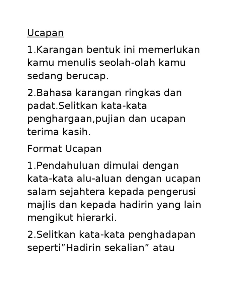 Ucapan Perpisahan