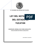 Ley Del Notariado Del Estado de Yucatan