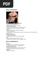 Dieta de definición I
