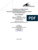 Radiation Releases Sandia Labs Robinson