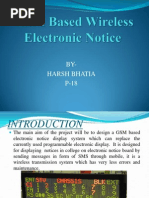 GSM Based Wireless Electronic Notice Board