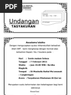 Contoh ucapan kotak nasi syukuran umrah