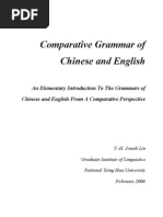 Comparative Grammar ENGLISH AND CHINESE