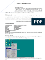 Libsoft Server Version 2.1 PDF