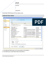 Linear Programming Using Excel