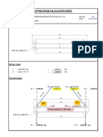 Lifting Beam Calculation Sheet