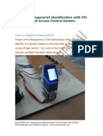 FINGER PRINT PROJECT ABSTRACT-Biometric Fingerprint Identification With PIC Based LockerSecurity System