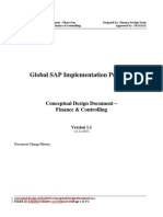 SAP Global Implementation Conceptual-Design-Of-Finance and Controlling