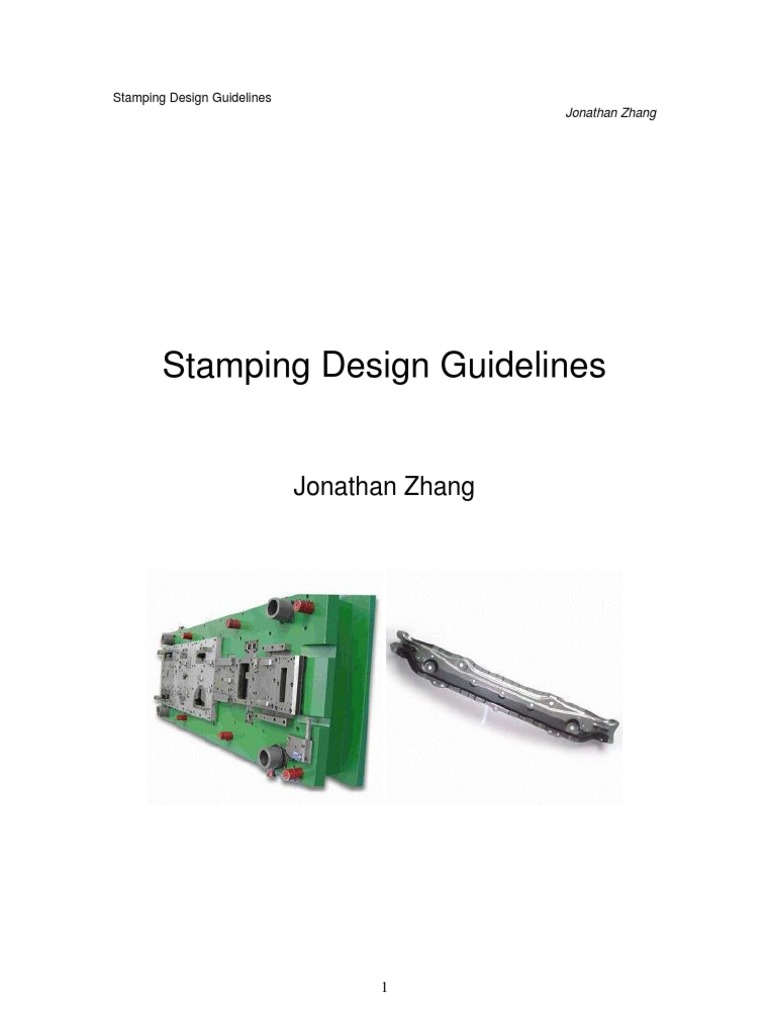 Stamping Design Guideline | PDF | Sheet Metal | Rolling (Metalworking)