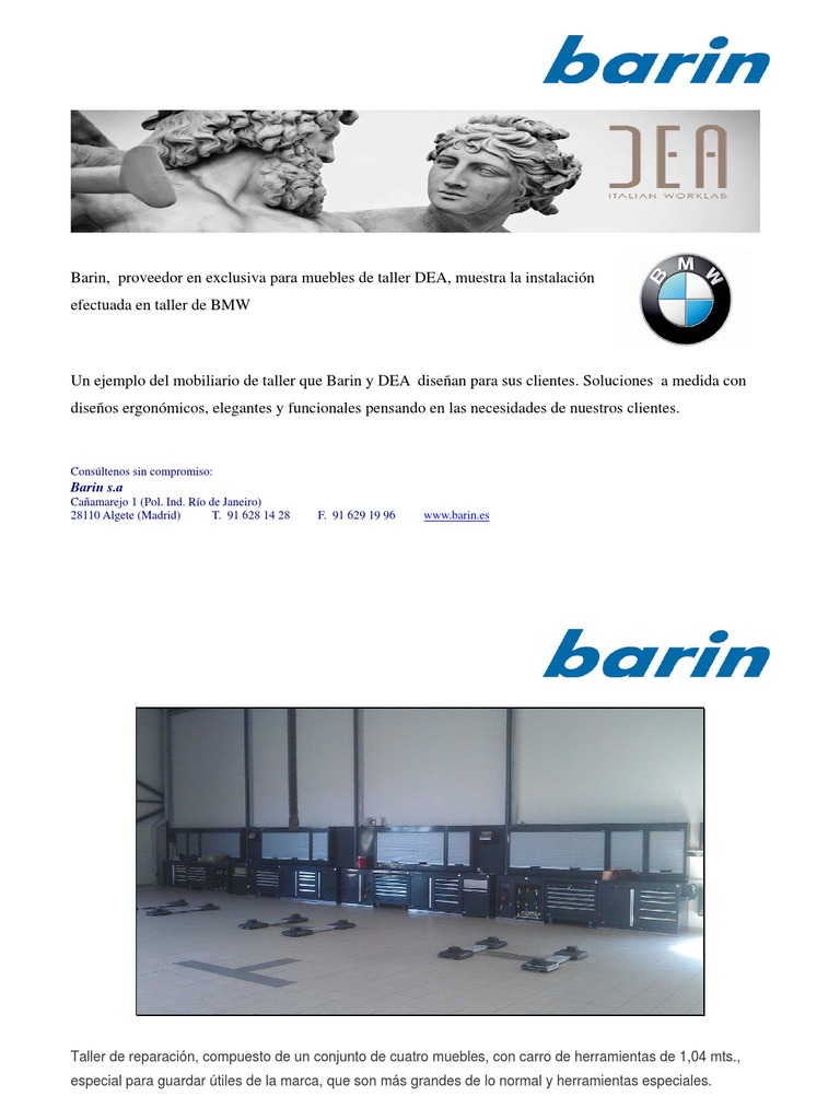 N.P. Barin Mobiliario para Taller en BMW PDF | PDF | Hogar y jardín ...