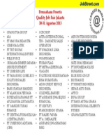 List Perusahaan JKT SMESCO 30-31ags