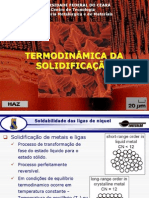 Aula 7 - Termodinâmica Da Solidificação