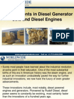 Advancements In Diesel Generator Sets And Diesel Engines