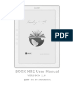 Onyx Boox m92 Manual
