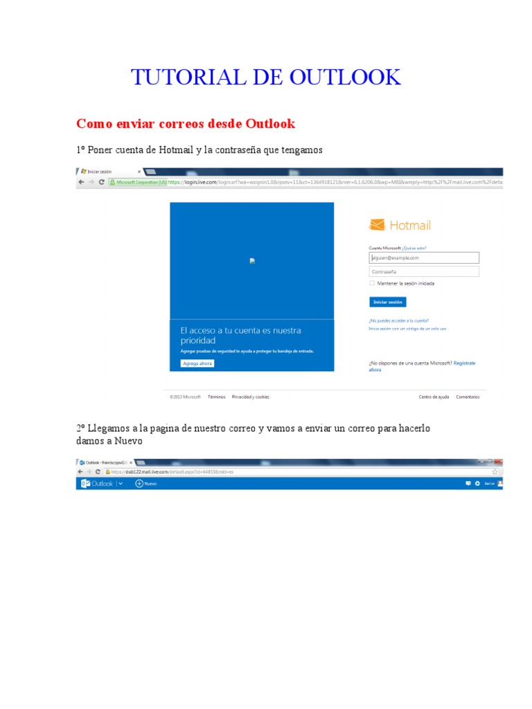 Tutorial de Outlook | PDF | ciberespacio | Informática