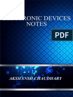 Electronic Devices Notes