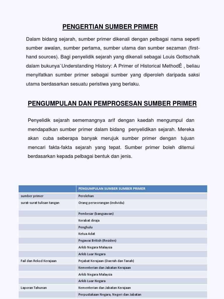 Pengertian Sumber Primer Pdf