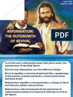 3rd Quarter 2013 Lesson 9 Reformation The Outgrowth of Revival