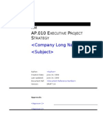 AP010 Executive Project Strategy