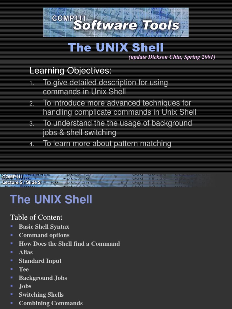 shell-ppt-unix-unix-software