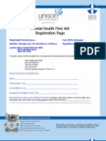 Mental Health First Aid Registration Form and Flyer September 2013 Alma GA