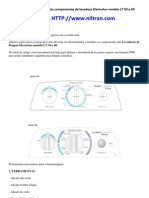 Desmontagem e Testes Dos Componentes Da Lavadora Electrolux Modelo LT 50 e 60