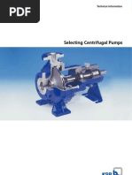 Selecting Centrifugal Pumps Data
