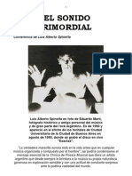 Luis Alberto Spinetta - Clinica - EL SONIDO PRIMORDIAL