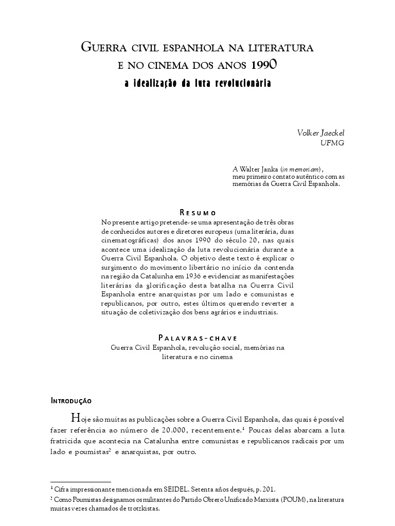 Volker Jaeckel Guerra Civil Espanhola PDF