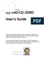 Epson LQ 590 24 Pin Dot Matrix Impact Printer User Guide