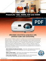 Epson Powerlite 420 Multimedia Projector Brochure