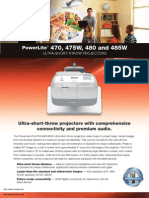 Epson Powerlite 470 Multimedia Projector Brochure