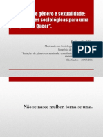 Relações de Gênero e Sexualidade