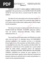 Download A STUDY ON  EMPLOYEES ATTITUDE TOWARDS THE ORGANISATION WITH SPECIAL REFERENCE TO SAKTHI SUGARS LTD  SAKTHI NAGAR by SUKUMAR SN16405338 doc pdf