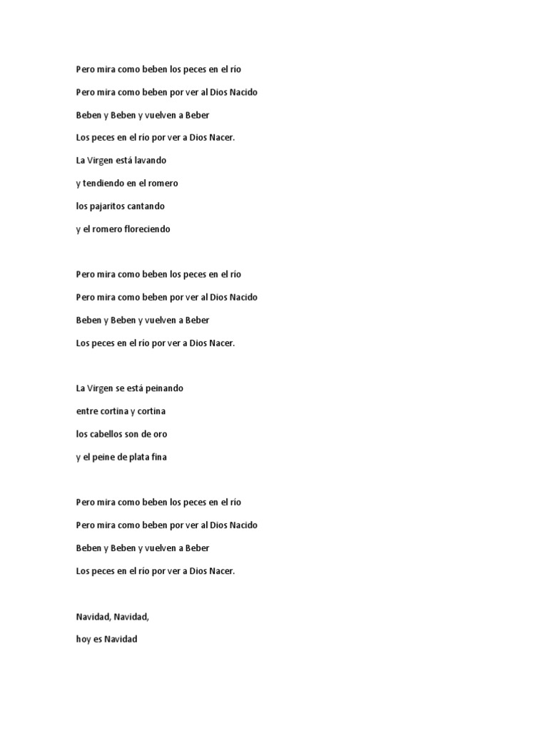 Pero Mira Como Beben Los Peces en El Río | PDF | Navidad | Observancias