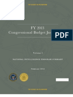 FY 2013 Congressional Budget Justification