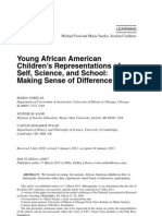 Young African American
Children’s Representations of
Self, Science, and School:
Making Sense of Difference