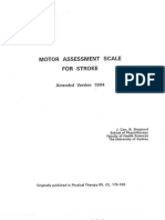 Motor Assessment Scale