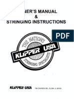 Klippermate Stringing Instructions