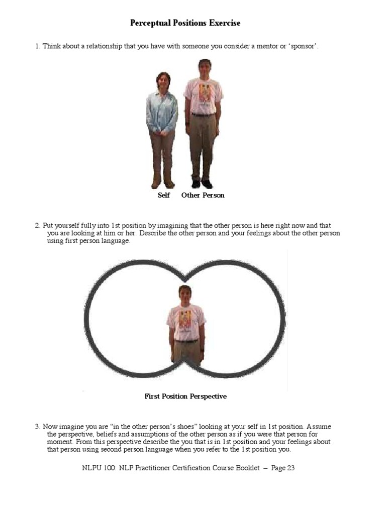 Perceptual Positions in NLP Exercise | PDF