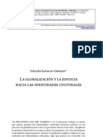 Delfin Ignacio Grueso-La globalización y la justicia hacia las identidades culturales