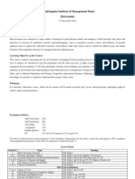 CIM Microeconomics Course (2012-2014