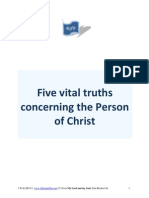 Five Vital Truths Concerning the Person of Christ