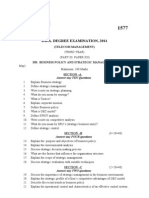 B.B.A. Degree Examination, 2011: Answer Any TEN Questions